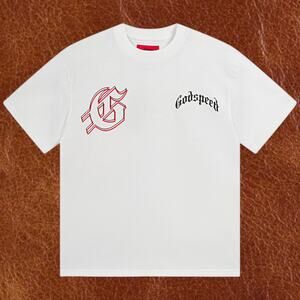 Men's White Short Sleeve Godspeed